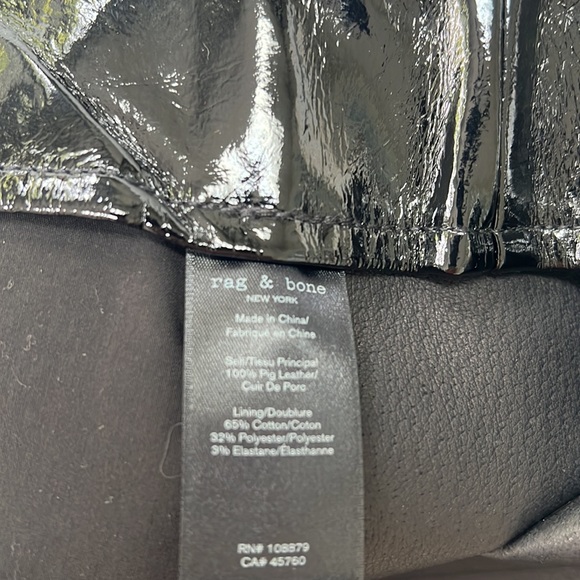 Rag & Bone Heidi Size 25 Patent Leather Skirt - Picture 6 of 7